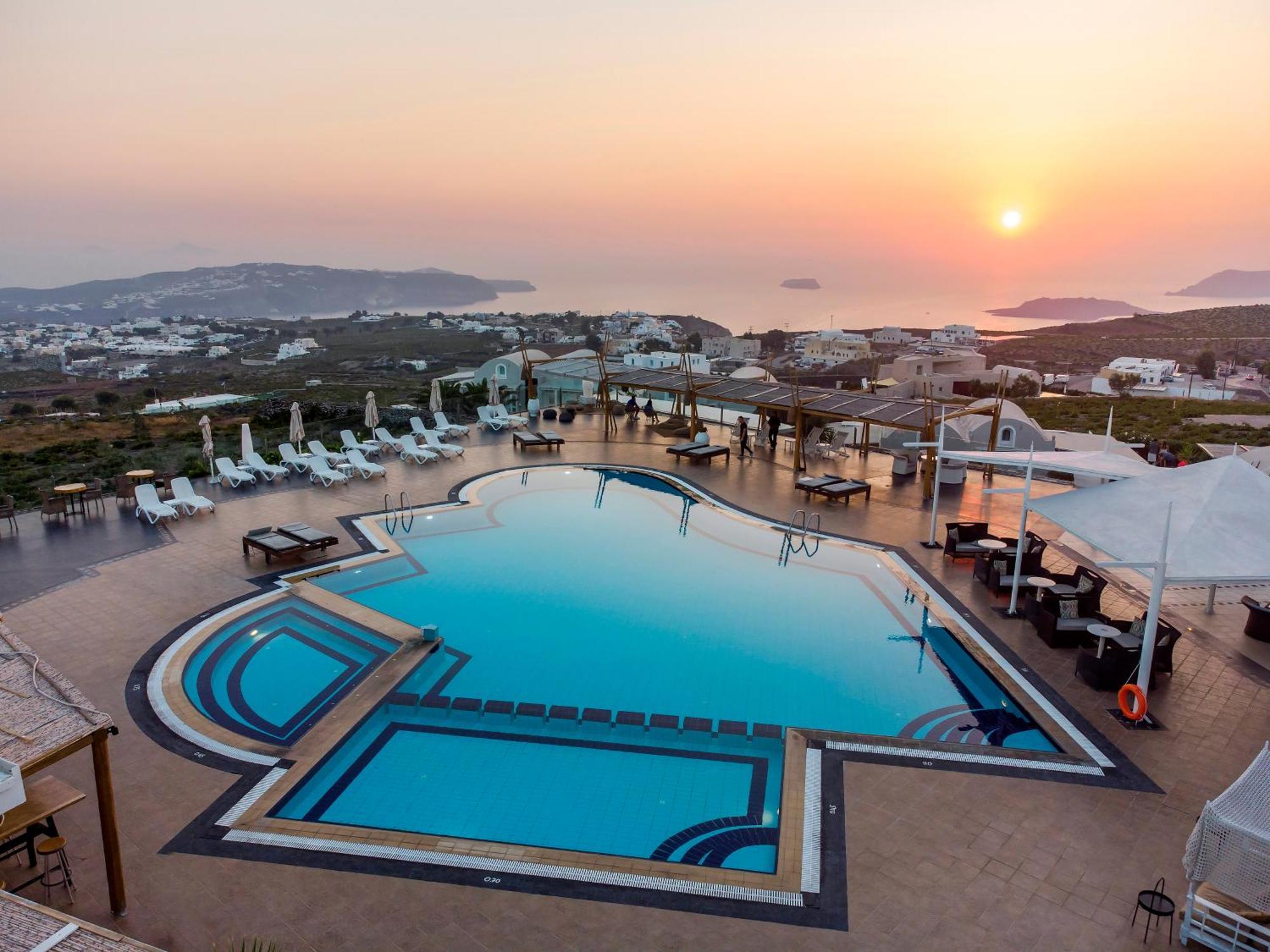 Orizontes Hotel Santorini Pýrgos Exterior foto